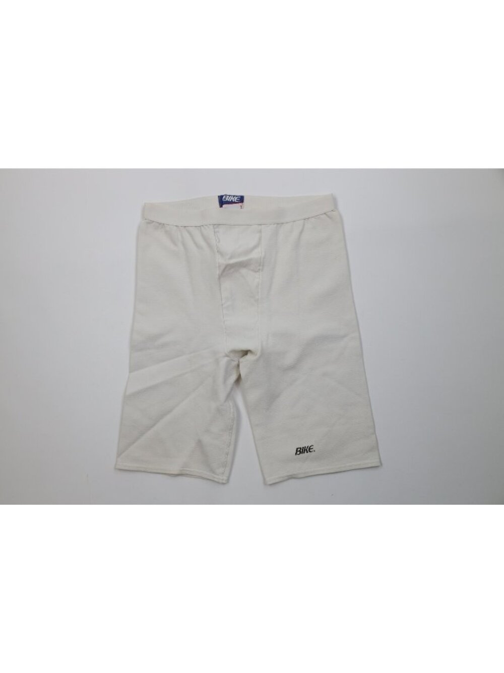 Vintage 80s 90s Bike Mens Large Compression Spandex Half Tights Shorts White USA
